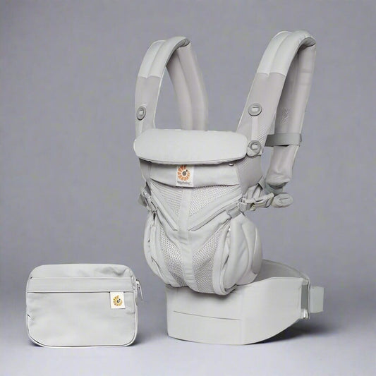 Porte Bébé - BreathBabyBag™ - Gris - Paradis des Bébés