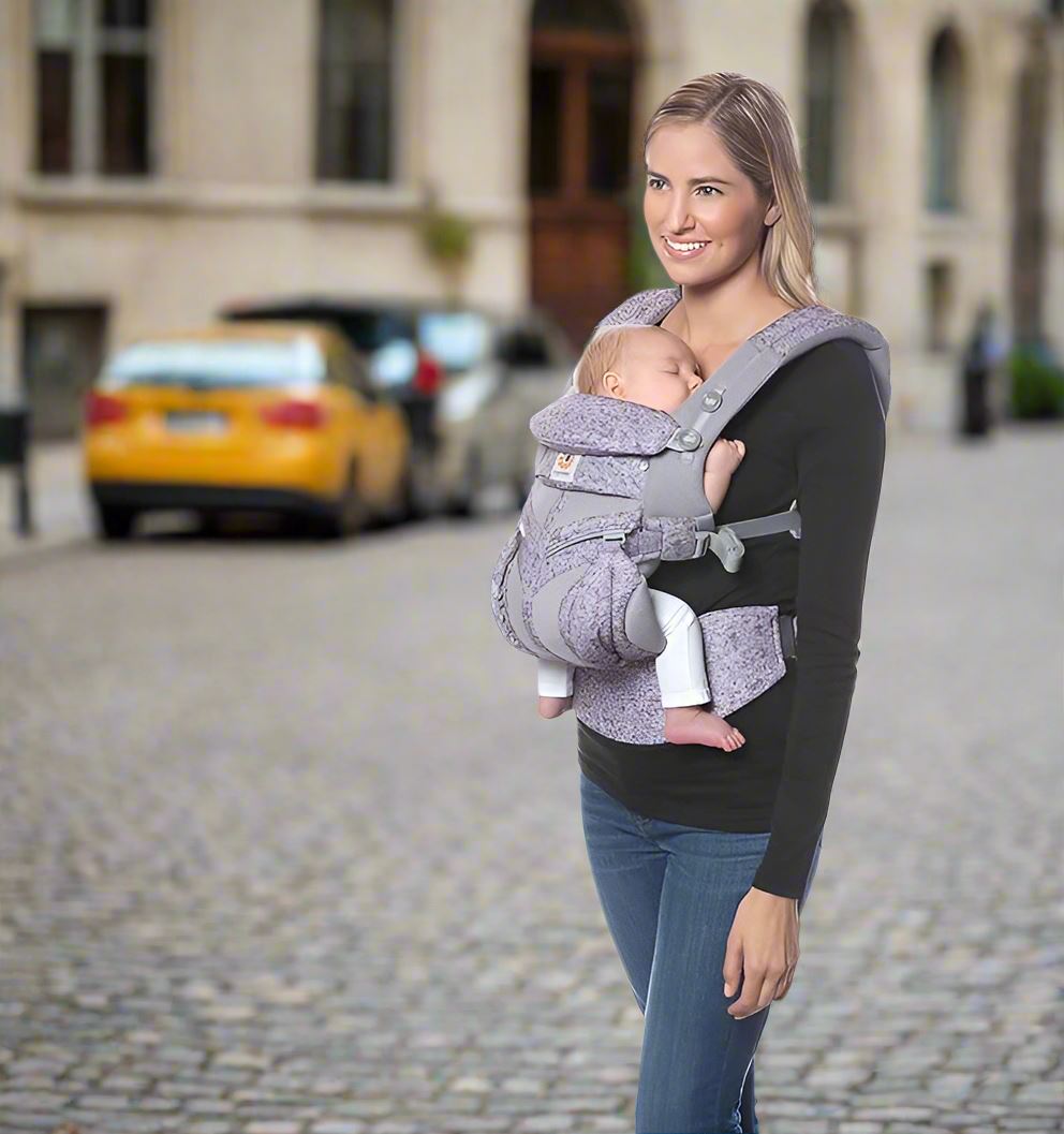 Porte Bébé - BreathBabyBag™ - Mauve Lavande - Paradis des Bébés