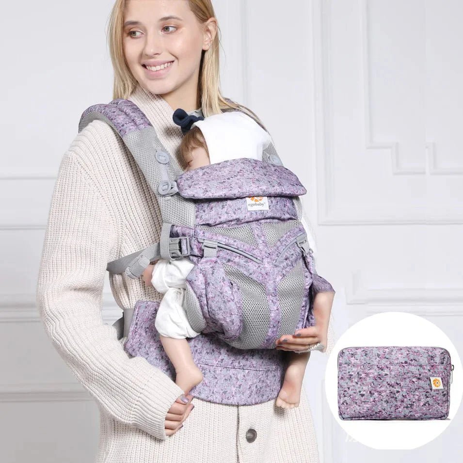 Porte Bébé - BreathBabyBag™ - Mauve Lavande - Paradis des Bébés