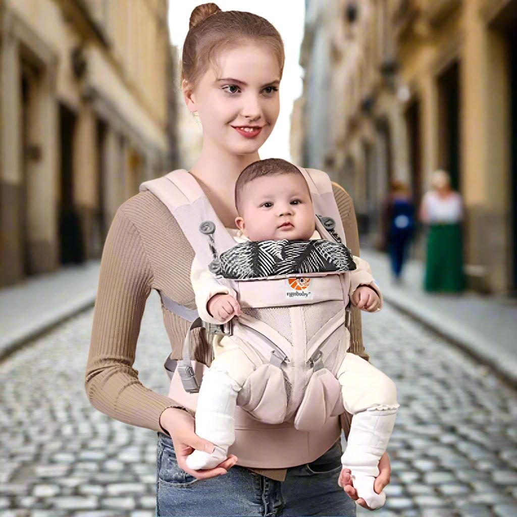 Porte Bébé - BreathBabyBag™ - Rose Maille - Paradis des Bébés