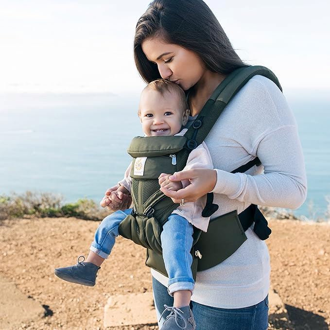 Porte Bébé - BreathBabyBag™ - Vert Olive - Paradis des Bébés