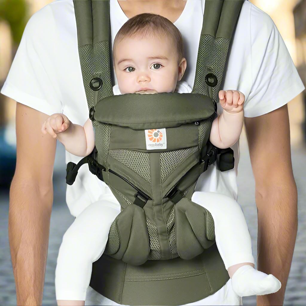 Porte Bébé - BreathBabyBag™ - Vert Olive - Paradis des Bébés